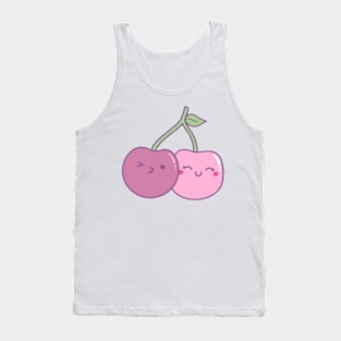 Kawaii cherries in love. Tank Top